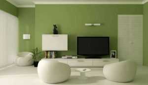 green living room 300x173 - تاثیر دکوراسیون بر سلامت روان