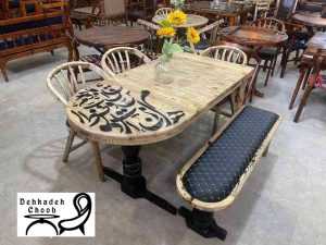 traditional dining table features 300x225 - میز ناهار خوری سنتی و زیباترین مدل های آن