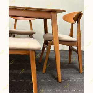 میز و صندلی چوبی مدل کارما